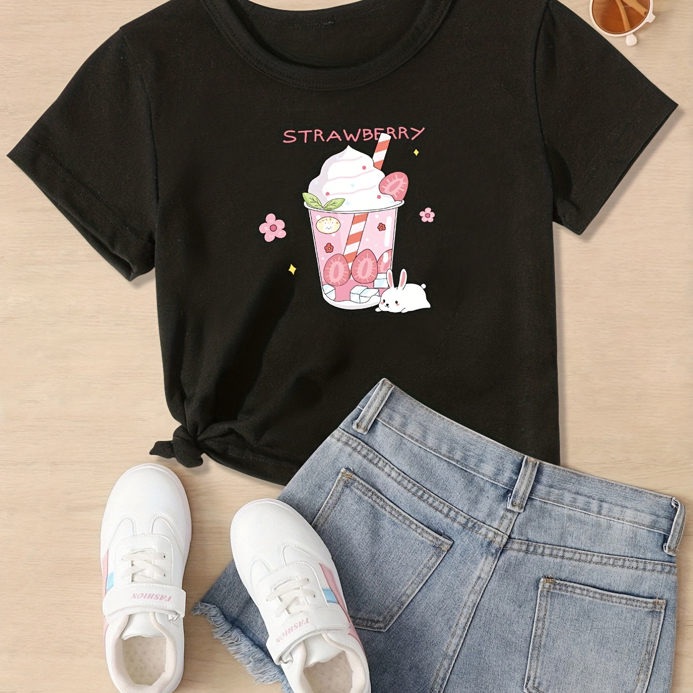 Funny Fruit Print T-shirts Fashion Little Girls Tops T Shirts Ice Cream 2  To 9 Years Summer Dancing Casual Kids T-shirt For Girl - AliExpress