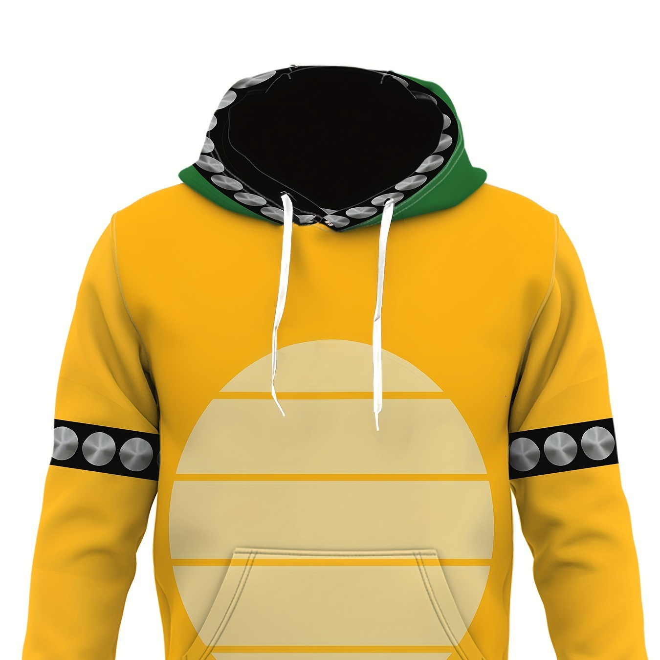 

Turtle Shell 3d Digital Print Men's Novelty Color Block Hooded Sweatshirt With Drawstring And Pocket, Men's Fall Winter Hoodie