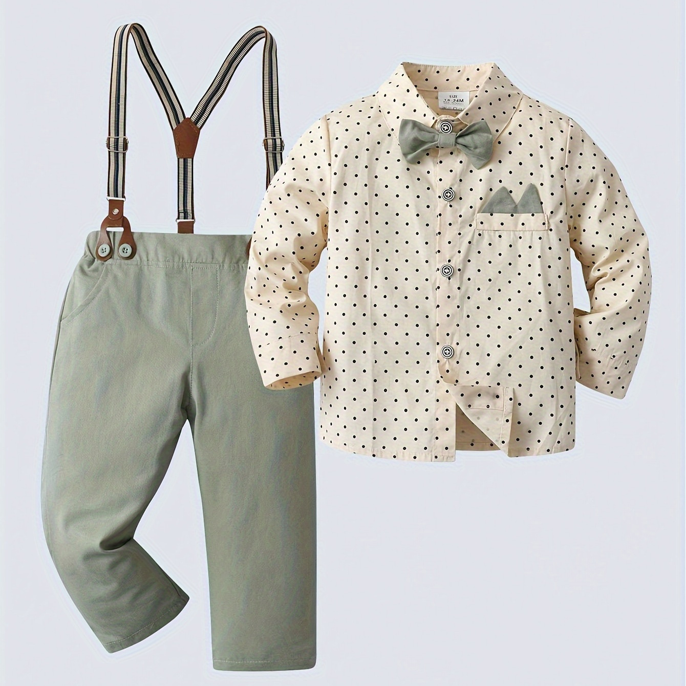 

's 2- , Long Sleeve Dot Collared , Pants, Outfit For Parties, Weddings, And Performances, Cloth