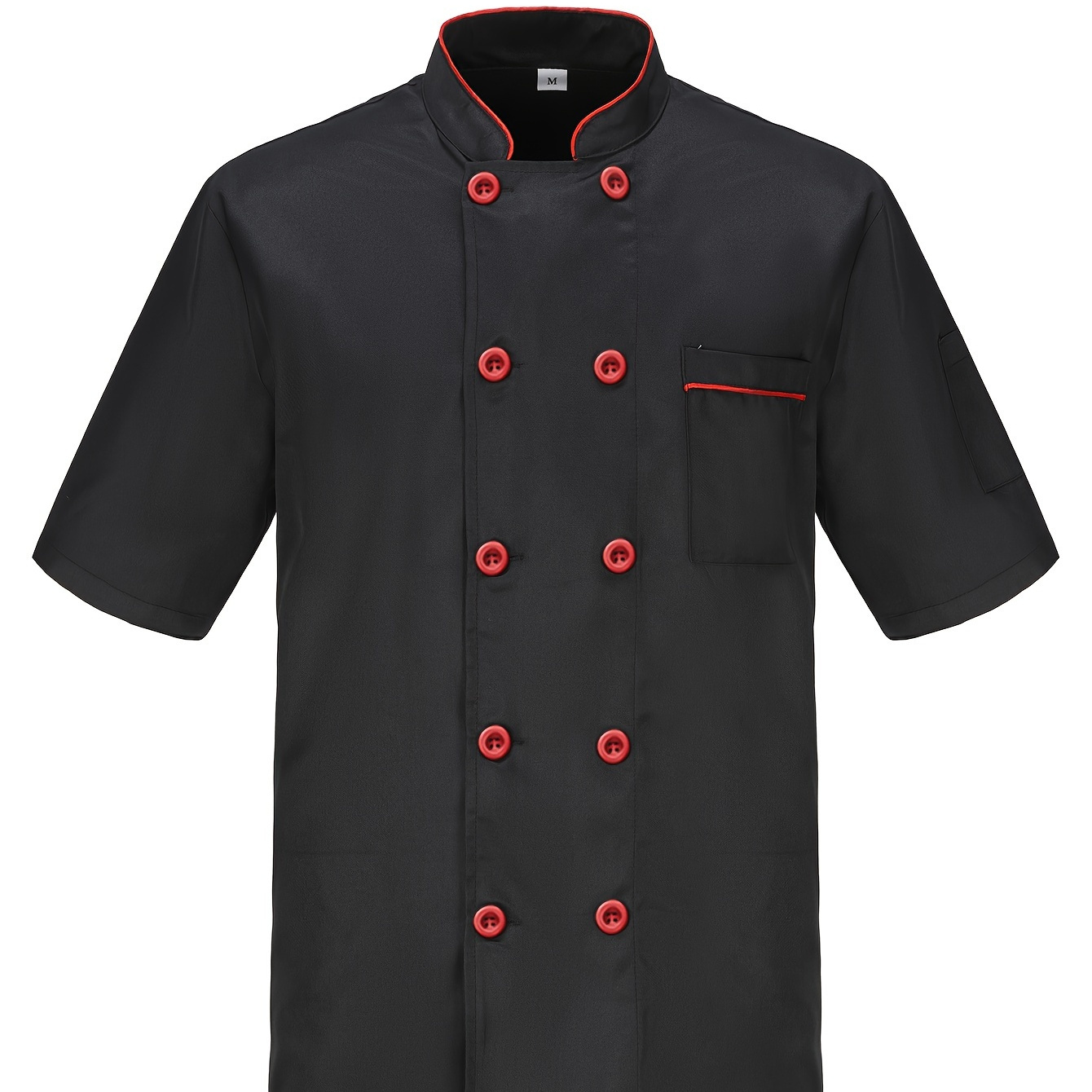 

Double Breasted Chef Cooking Uniform For Kitchen Short Sleeve Jacket Shirt For Men Adult Restaurant