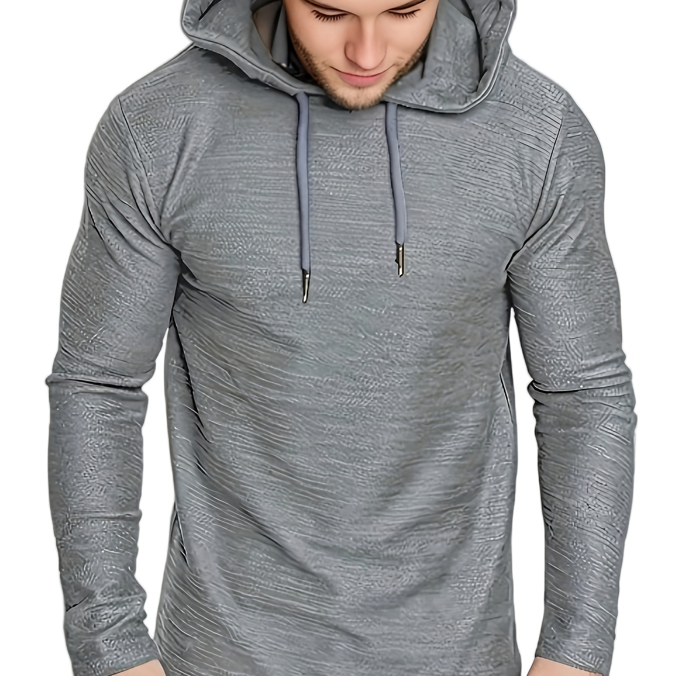 

Basic Hoodies For Men, Men's Casual Solid Pullover Hooded Sweatshirt With Kangaroo Pocket Streetwear For Winter Fall, As Gifts