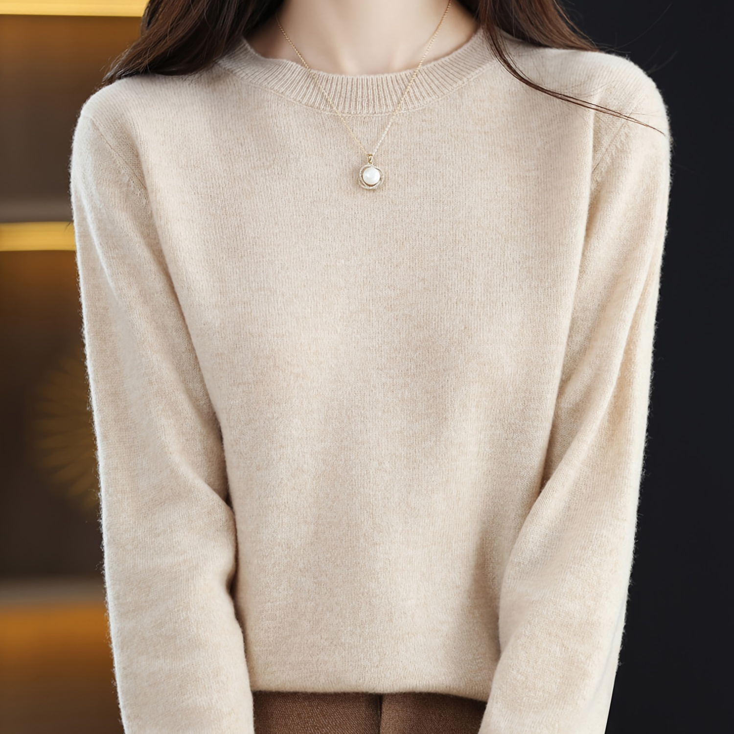 

1pc Women's Polyester - Long Sleeve For Fall/