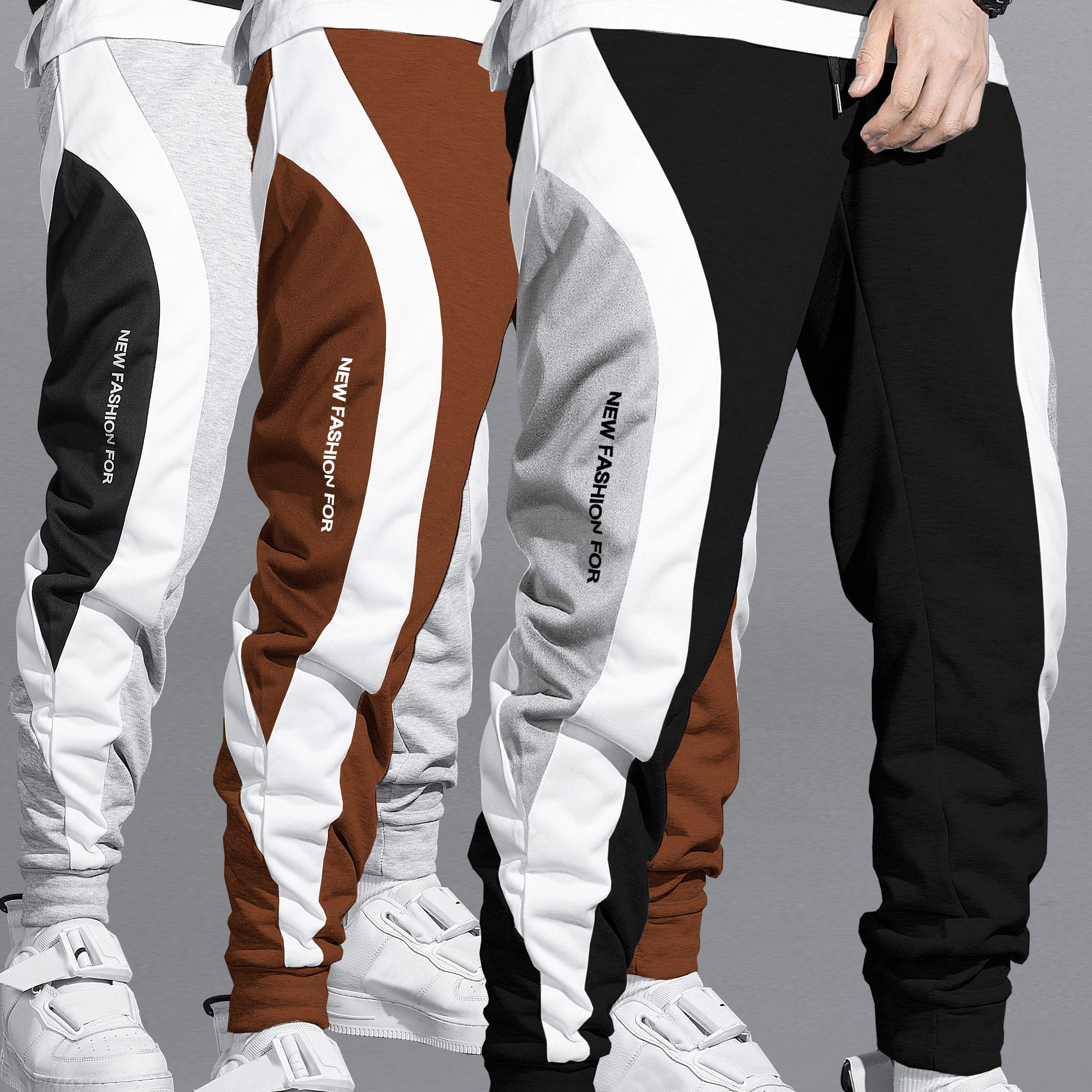 

Set Of 3 Fashion Slacks, Sports, Outdoor, Sweatpants, Sweatpants, Comfortable Fabric And Versatile Fashion Pants