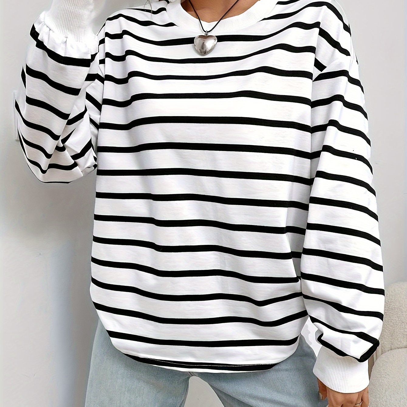 

Striped T-, Long T- For & Fall, Women's Clothing