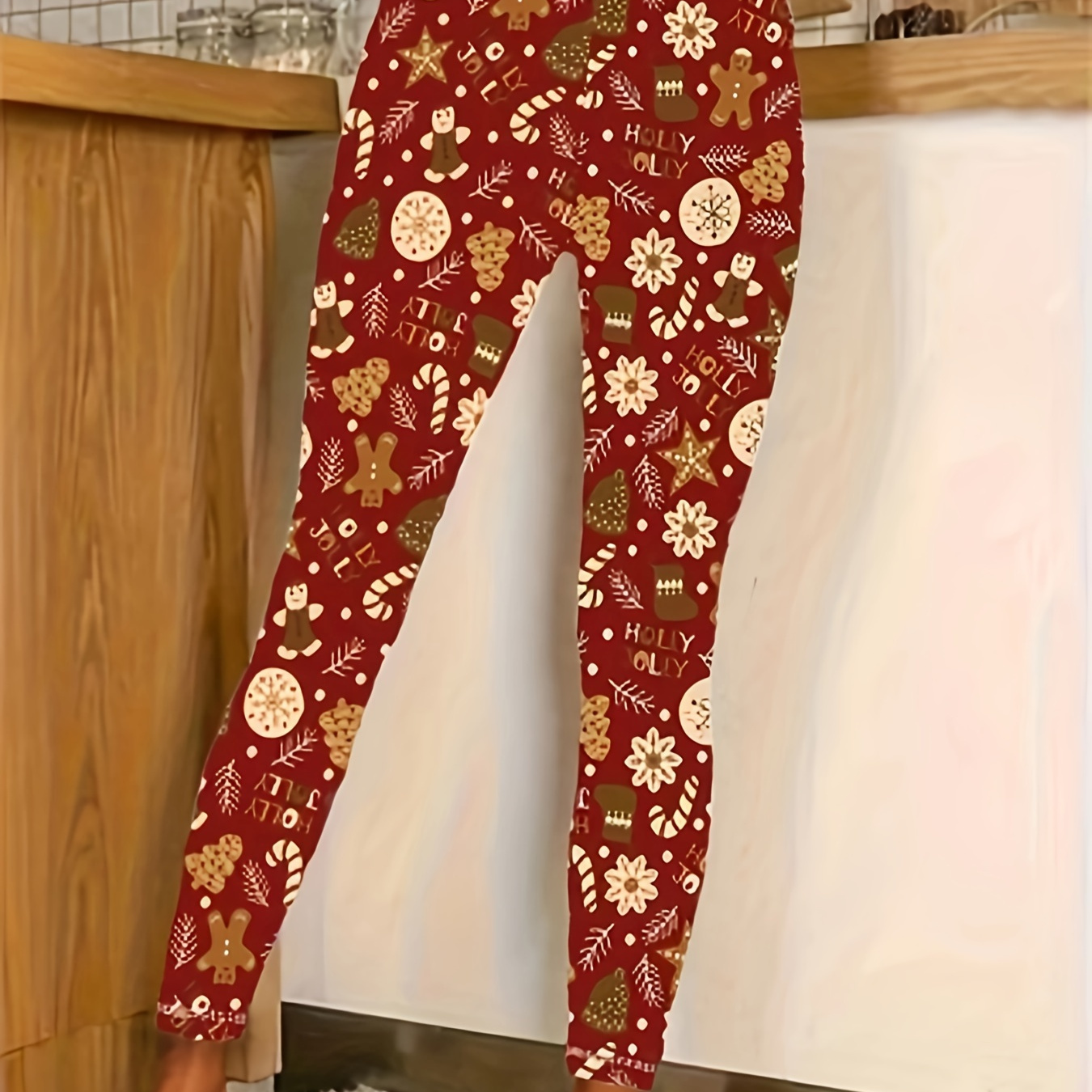 

Women's Plus Size Floral Print High-waist Stretchy Leggings - Elegant & Comfortable, Machine Washable