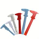 1pc Plastic Vernier Caliper: Perfect Student Experiment Measuring Tool for Accurate Results
