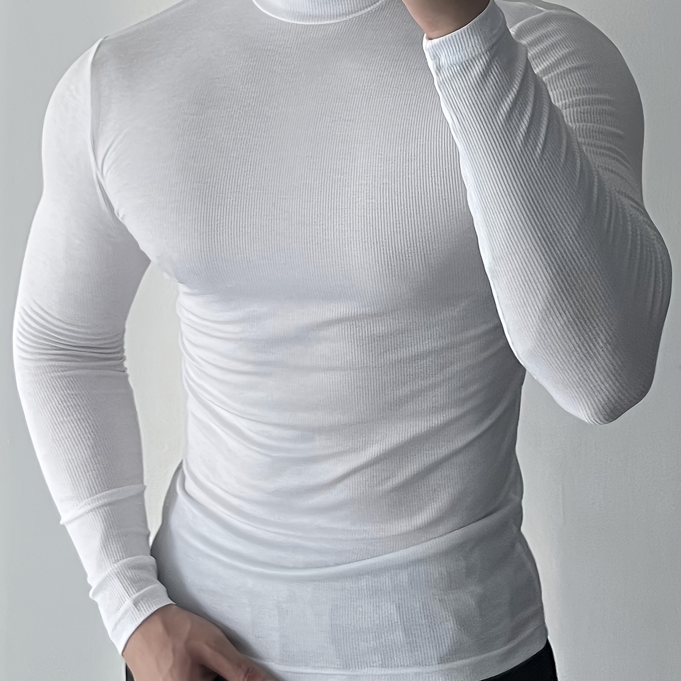 

Men' T-shirt, Active Long Sleeve Slim-fit Tee, Men's Clothing For Outdoor