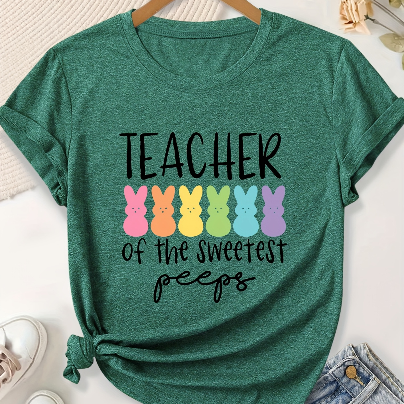 

Women's Of The " Graphic T-shirt - Vintage Style, Soft Polyester , Round Neck Short Sleeve Top, Spring/summer/fall