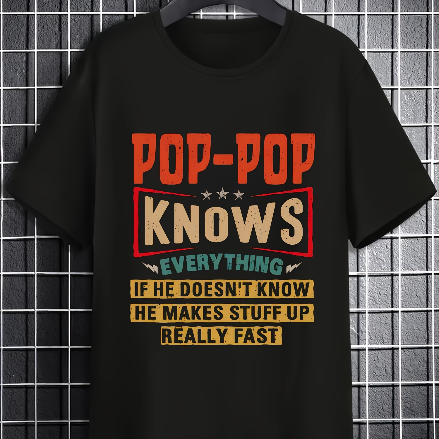 

Knows Funny Father's Day Gift For Wear, Print In Usa Fast Delivery, Casual Personality Comfortable Unisex Hiphop 100% 220g Cotton, Short Sleeve, Loose Fit Round Neck The Gift V1 Trendy U