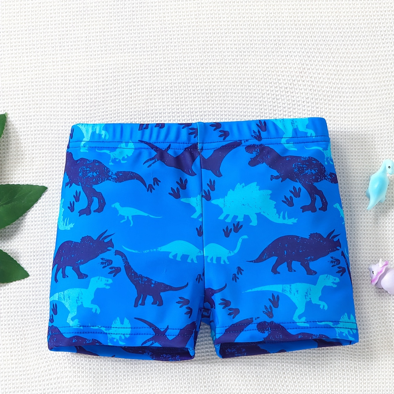 

Dinosaur Full Pattern Quick Dry Swim Trunks For Boys, Elastic Waist Beach Shorts, Boys Swimwear For Summer Vacation