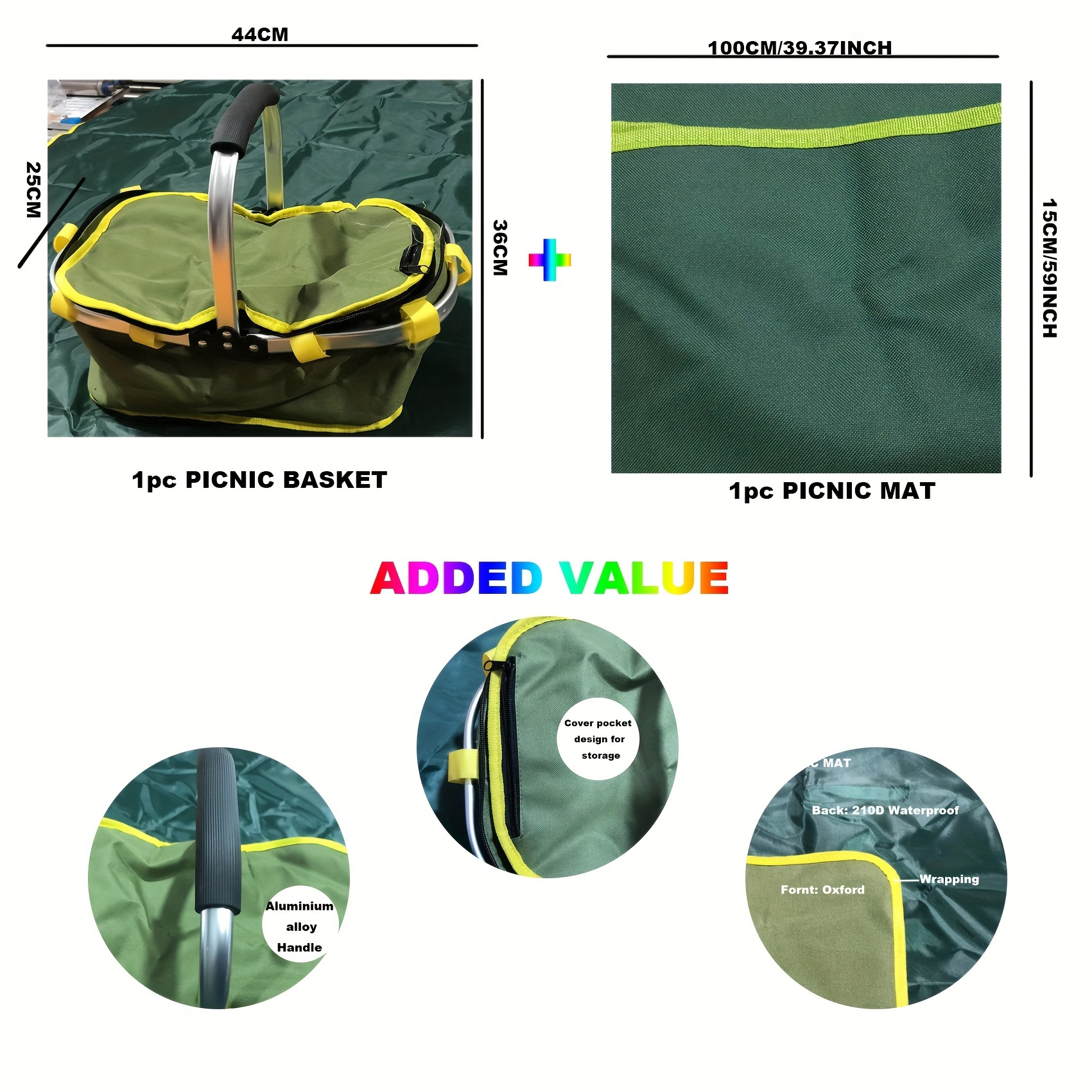 Picnic Basket Insulated Temu