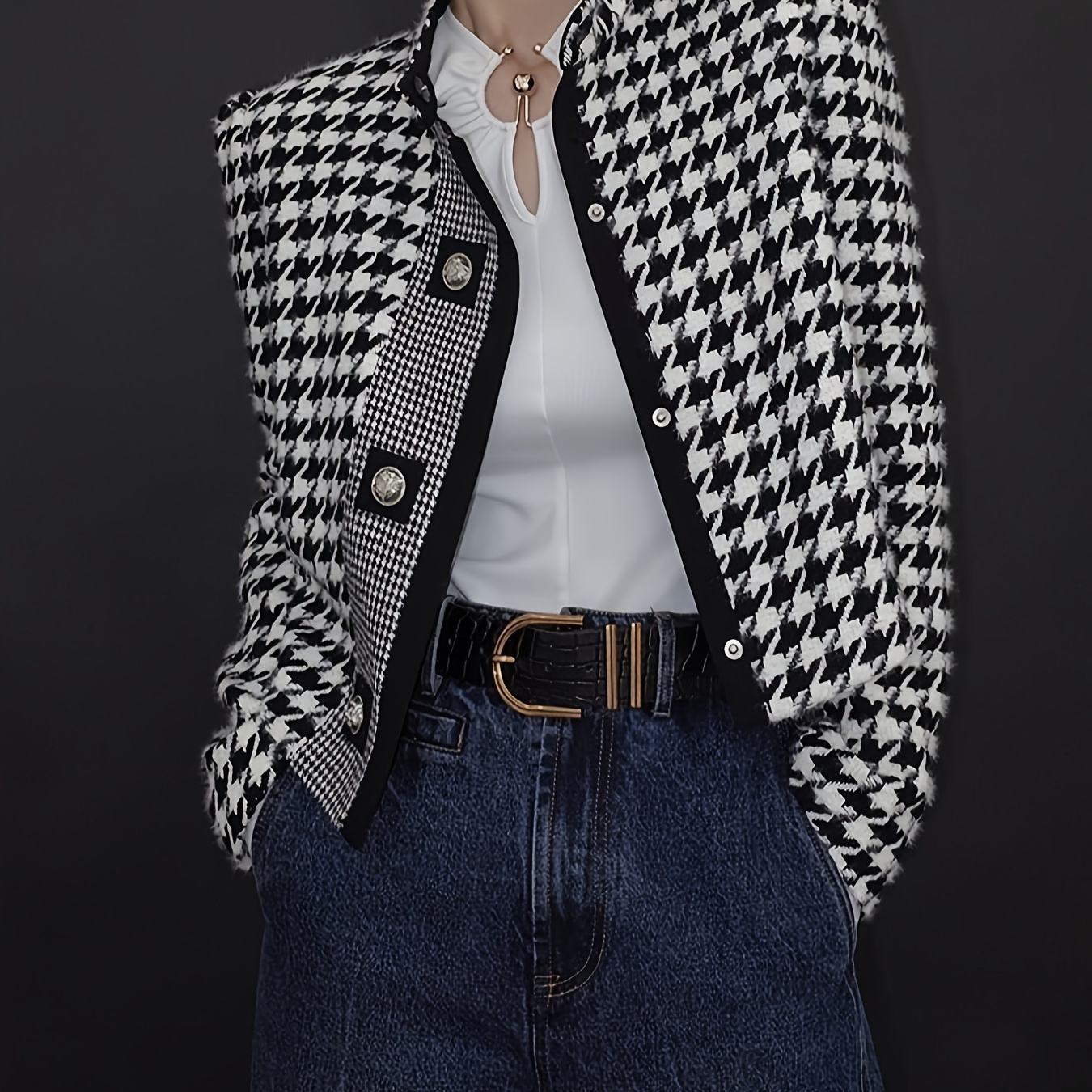 

Women's & Jacket Stand Collar Long Sleeves Autumn Winter Fall Clothes 2024 Women Coat