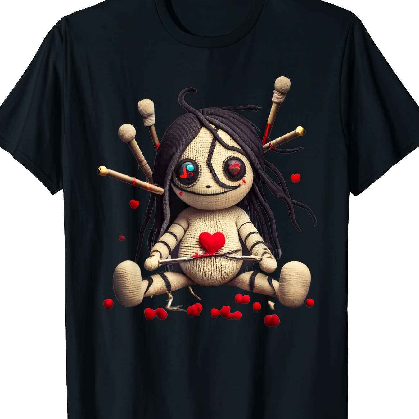 

Scary Cute Sitting Doll T-shirt, 100% Cotton, 220g