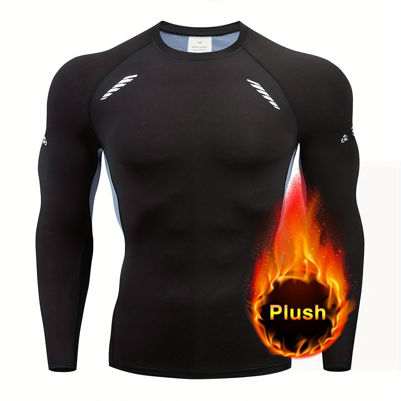 Compression Shirts Men Long Sleeve Athletic Cold Weather Baselayer  Undershirt Gear Tshirt For Sports Workout
