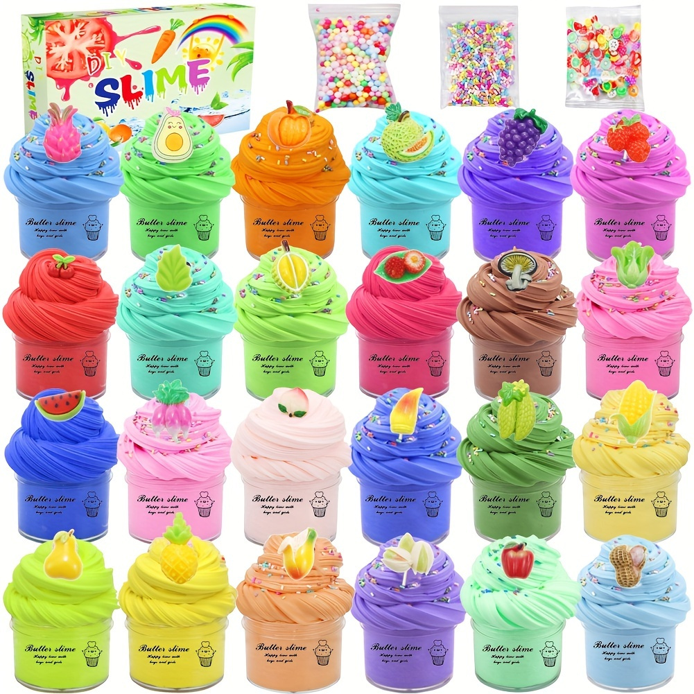 Butter Slime Kit Party Favors Birthday Gift With Stretchy - Temu