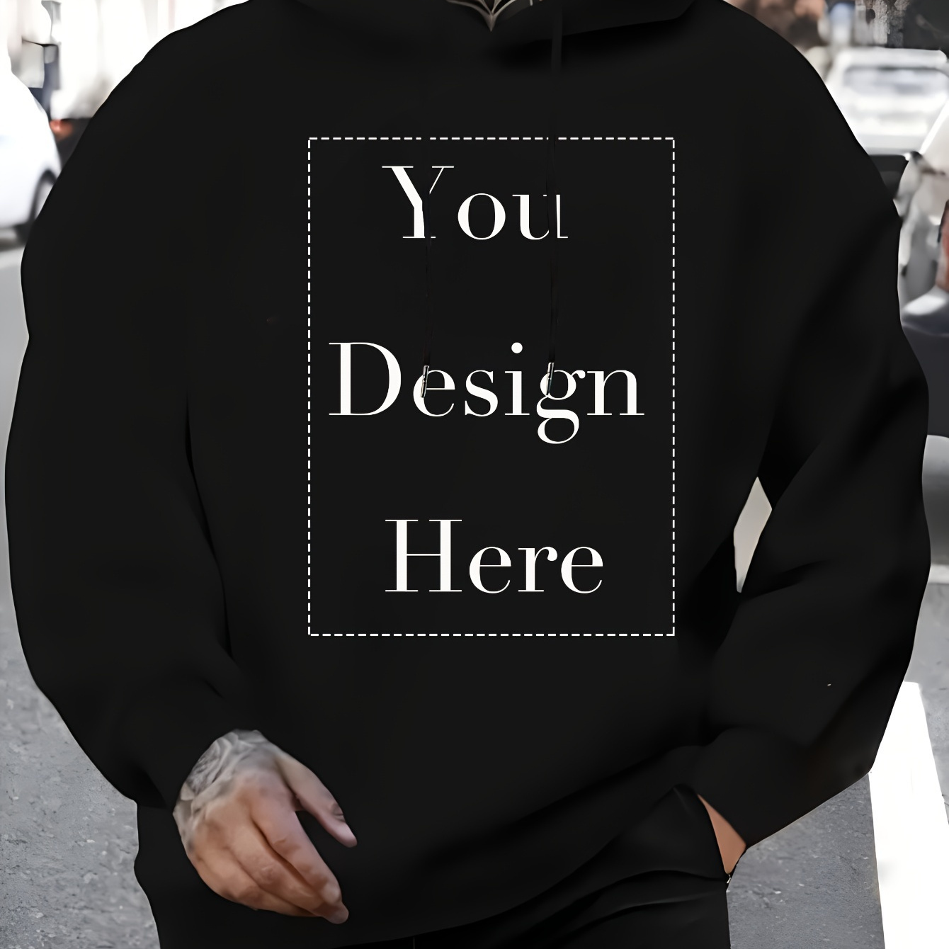 

Personalization - Pictures For Customization - Photos Personalized Design Hoodie, Men's Casual Hoodie With Pockets And Drawstring, Comfortable Fabric, Suitable For