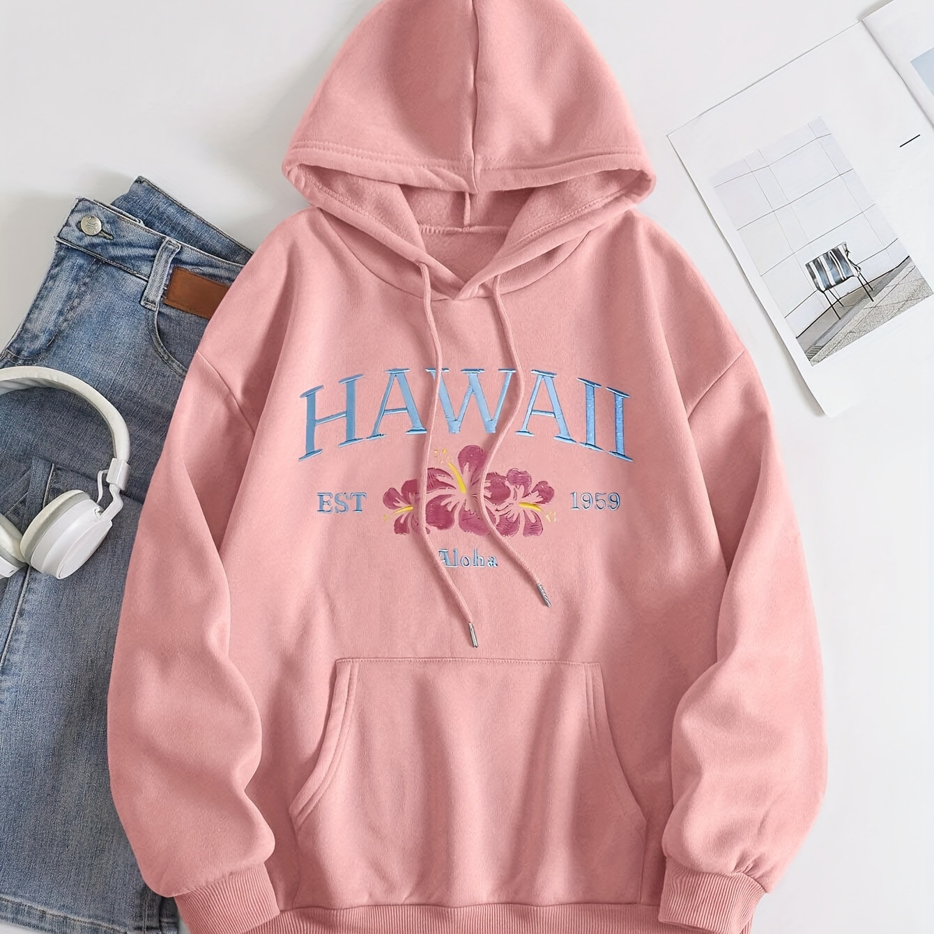 

Women's Graphic - Drawstring For Fall & , Polyester