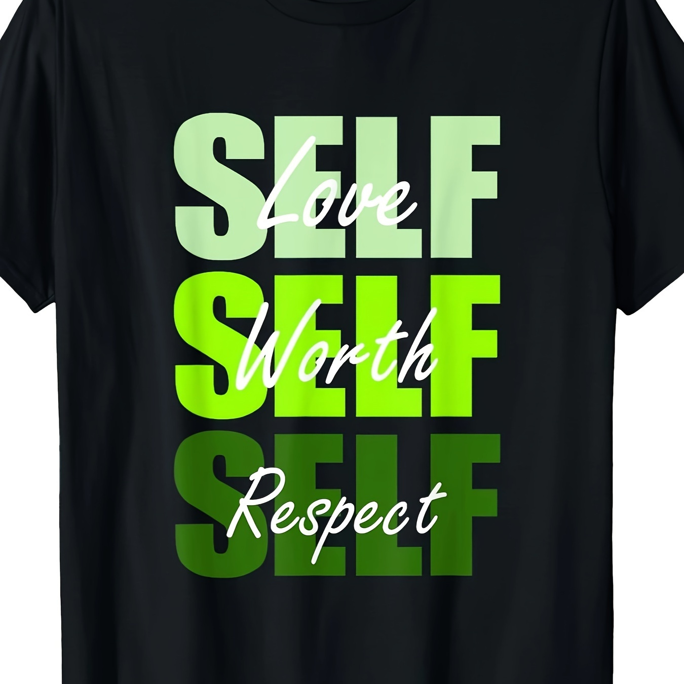 

Green Self-ish X 3 Green Color Graphic T-shirt 220g