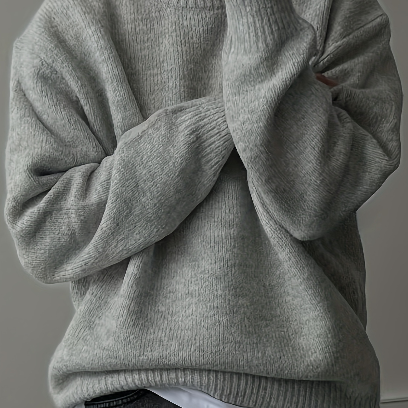 

Knit Sweater - , , Drop Shoulder Pullover | ,