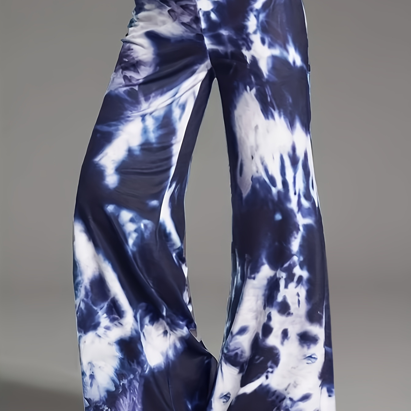 

Women's Tie Dye Loose Fit Pants, Polyester Knit Fabric With Elastane, , Adult Sizes