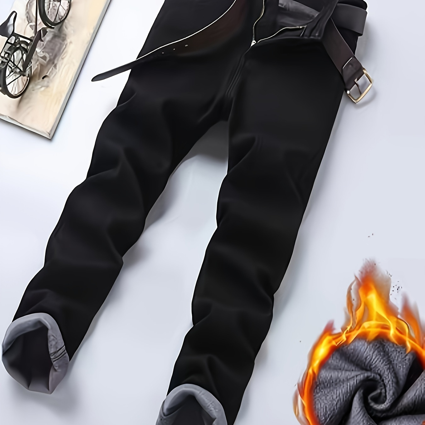 

-lined Jeans - Cotton , Machine Washable, Regular Fit For Winter Comfort