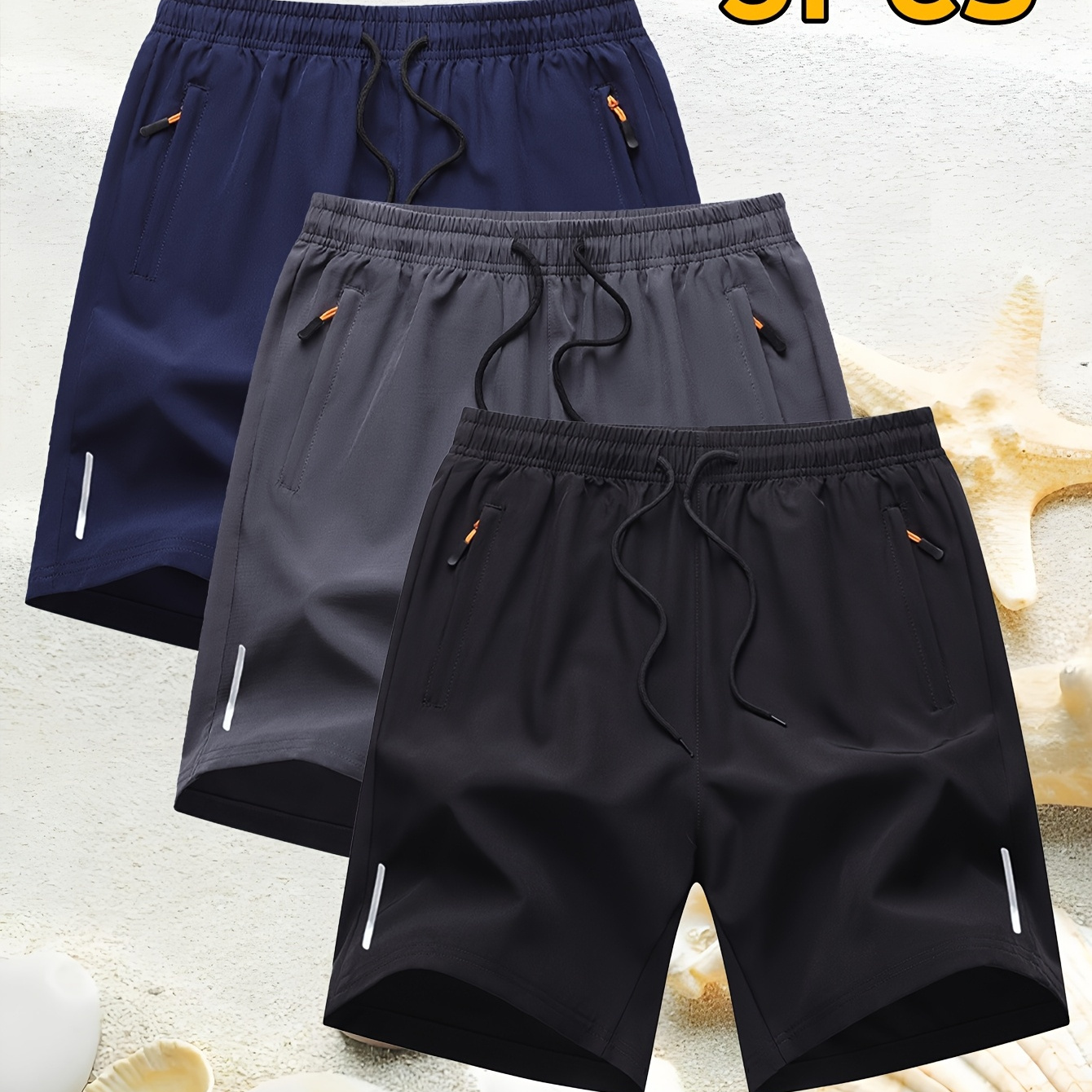 

's Shorts For Outdoor Casual Wear, Loose And Breathable, Five-point Length, Thin Sports Shorts With Pockets, Made Of For A .