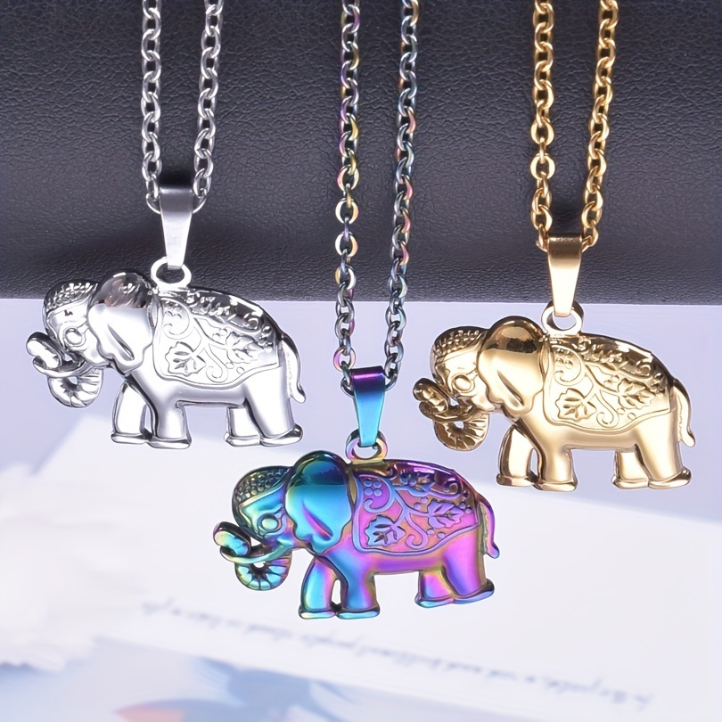 Elephant Necklace Good Luck Elephant Gifts For Men - Temu