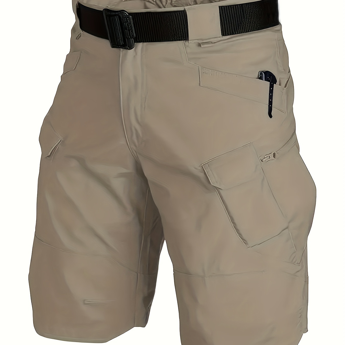 

Men's Solid Cargo Shorts For Outdoor, Daily Life Work Day Shorts
