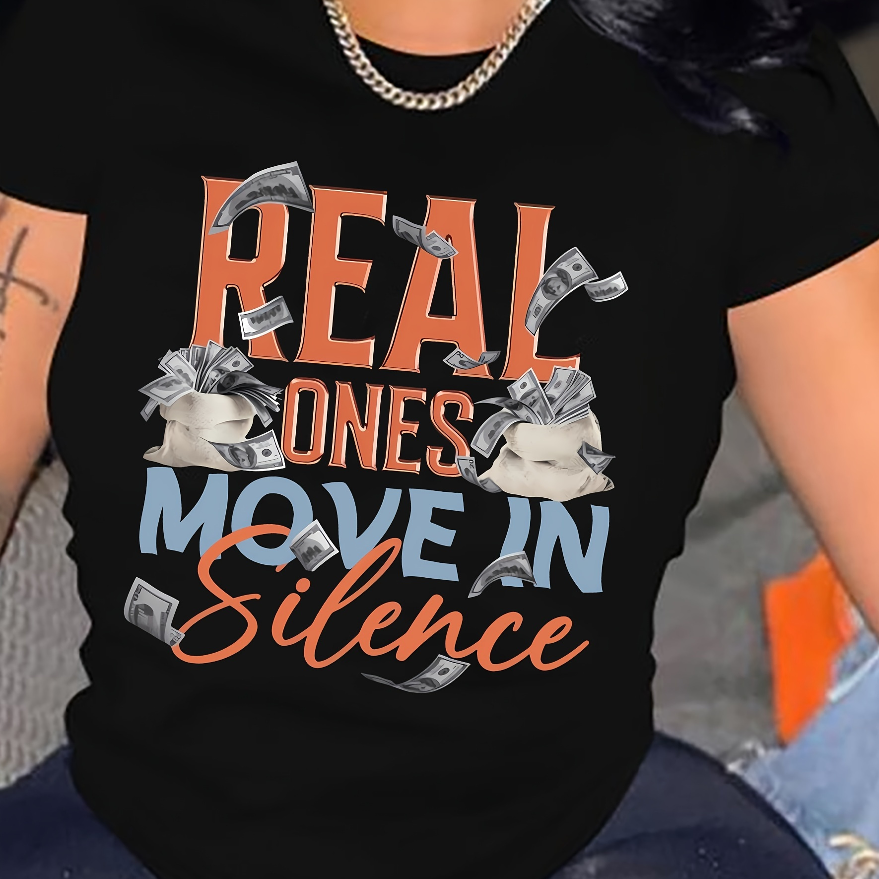 

T-shirt, Short Sleeve Crew Neck Casual Top For Summer & Spring, Women's Clothing