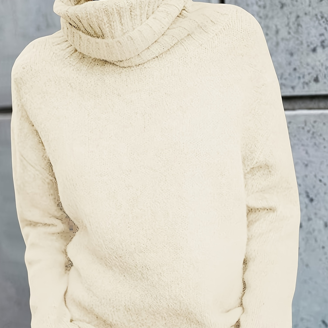 

Womens Oversized Turtleneck Long Sleeve