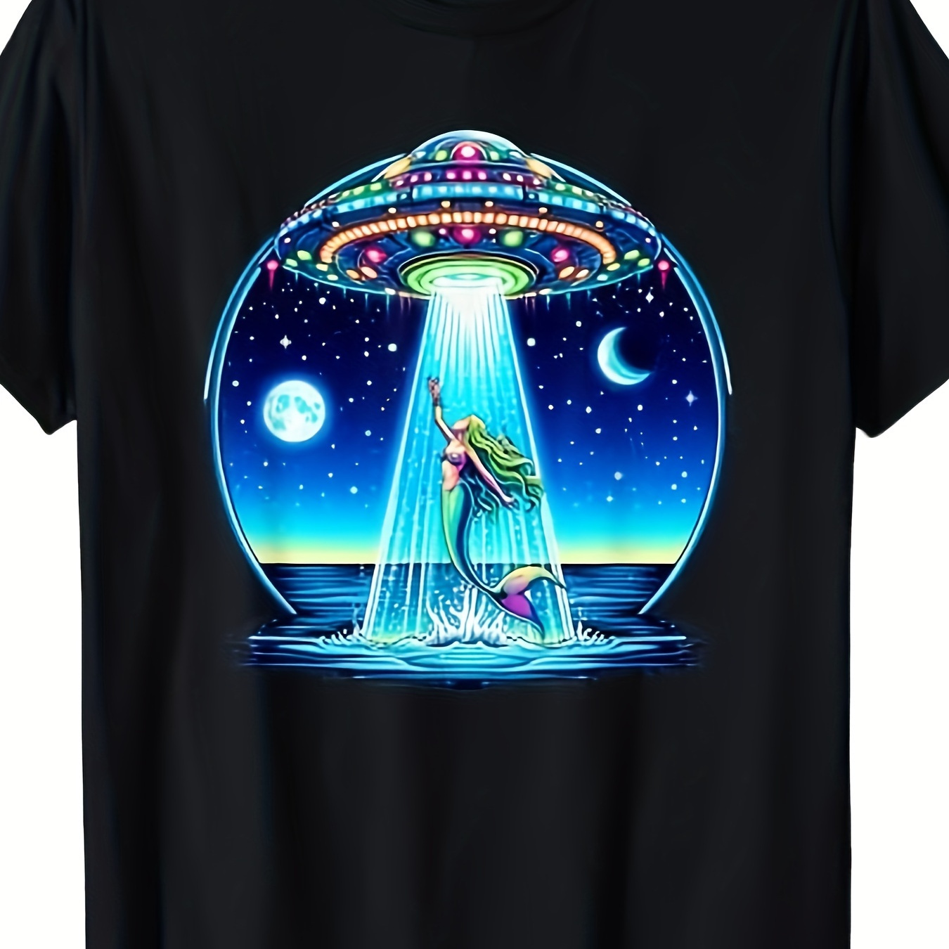 

Mermaid Funny Ufo Spaceship T-shirt