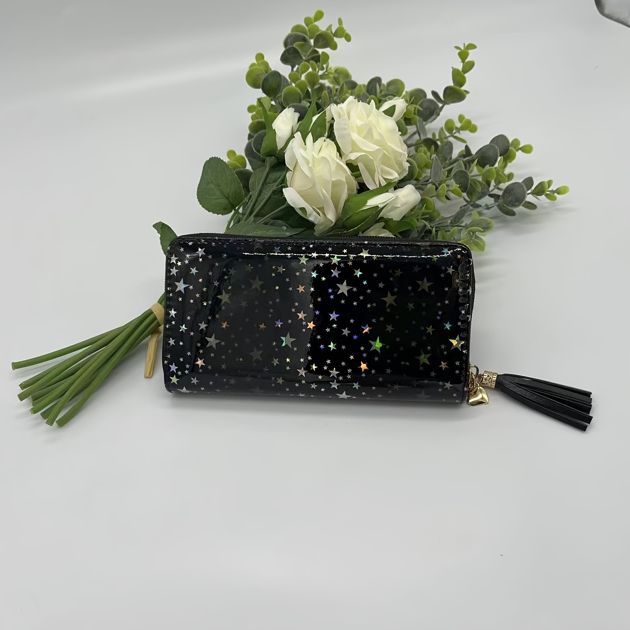 Tassel Decor Long Wallet, Foldable Solid Color Clutch Purse, Simple Mobile  Phone Bag With Card Slots - Temu