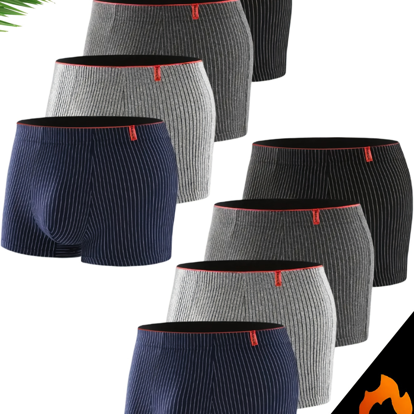 

8pcs Boxers Confort pour Hommes Respirants, Extensibles, Séchage Rapide, Nouveaux pour et l'Hiver Shorts de Sport Décontractés pour Tenue Décontractée , Légers, Tissu Extensible dans les