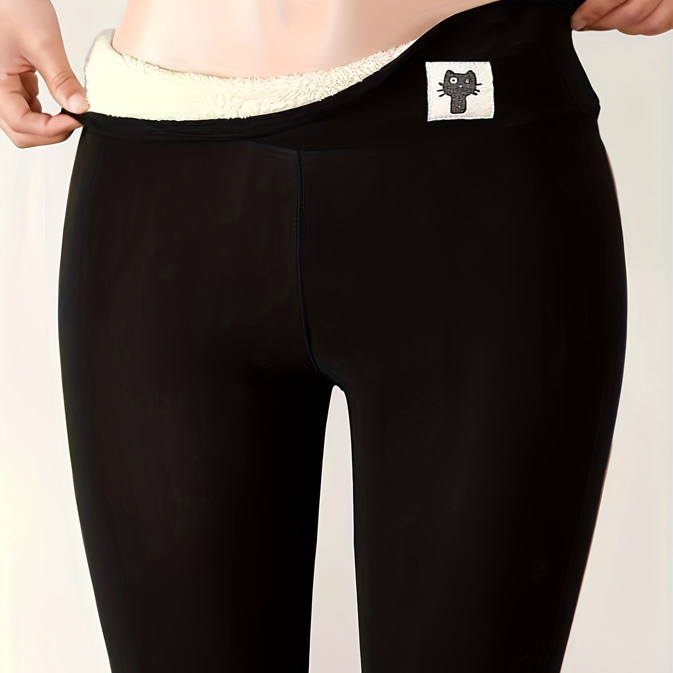 

Thickened High-waisted Plush Lined Sports Leggings, Warm Pants, Women's Activewear