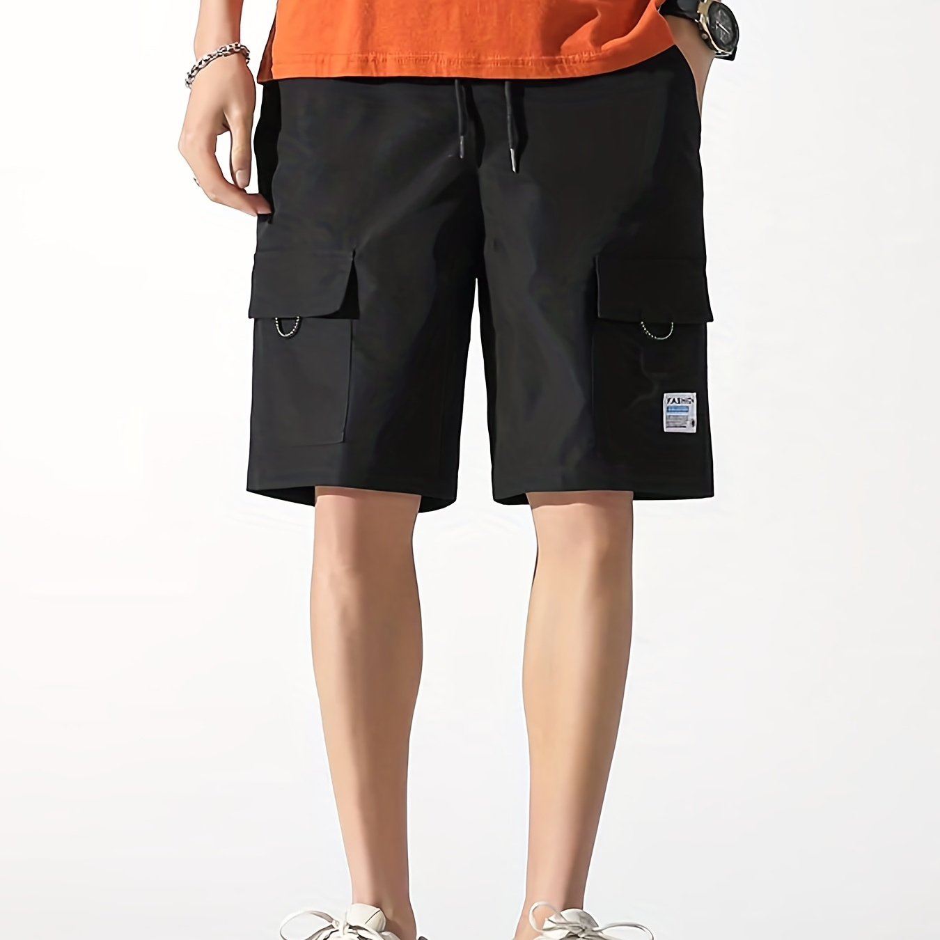 Men's Cargo Shorts With Big Pockets, For Summer Causal Wear