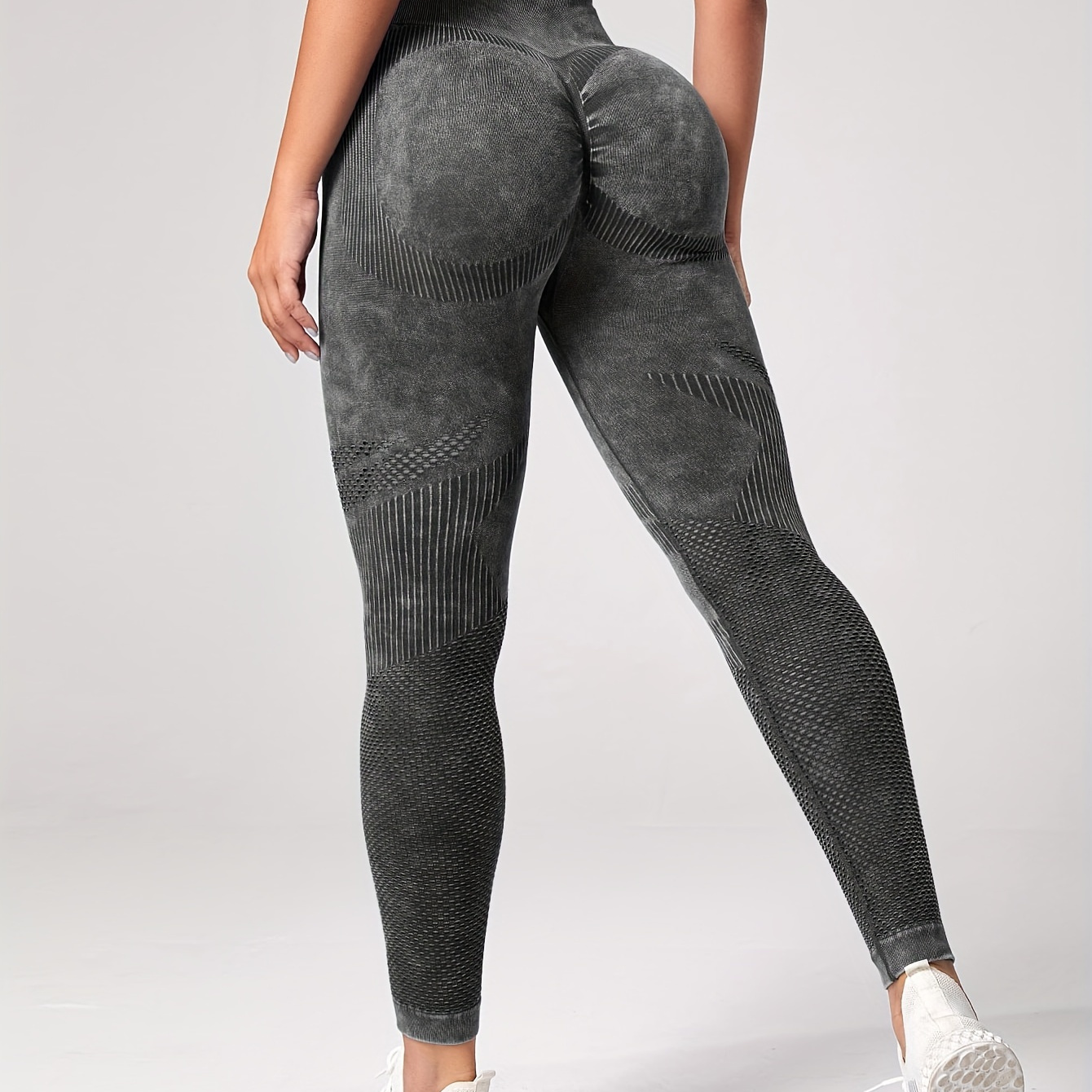 

Women's High Waist Yoga Leggings, Elastic And Breathable Fitness Sports Pants For Activewear