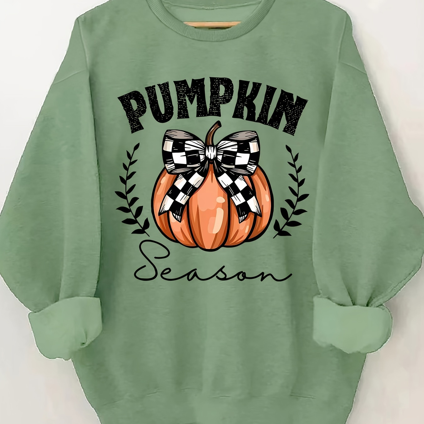

Chic Letter Print Crew Neck Sweatshirt - Casual Polyester Blend, Machine Washable - Perfect For Fall/winter