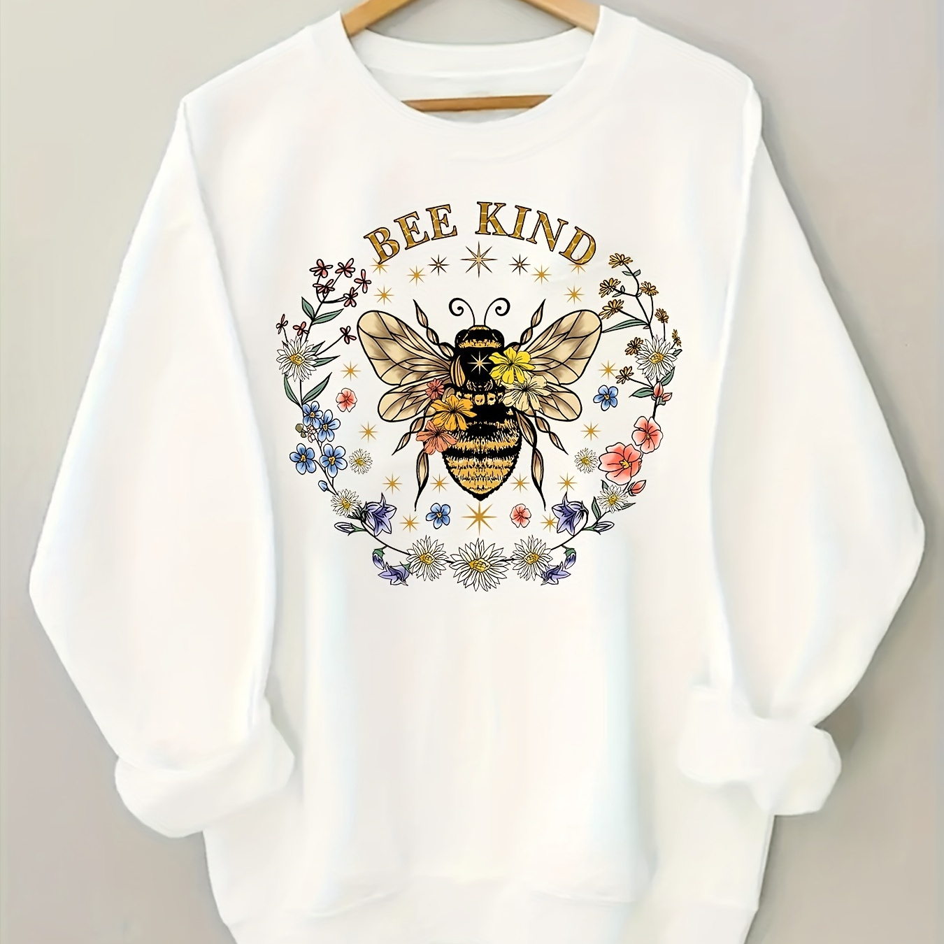 

Women's Bee & Sweatshirt - Long Sleeve For Fall/,