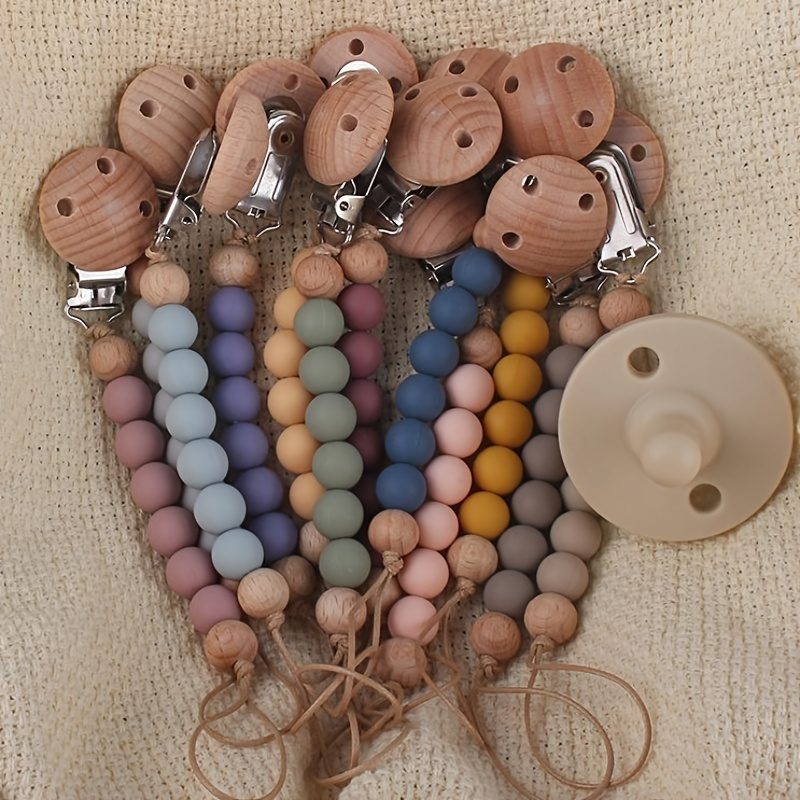 

Keep Your Baby's Pacifier Safe And Secure With This Adorable Beech Pacifier Clip, Christmas Halloween Gift