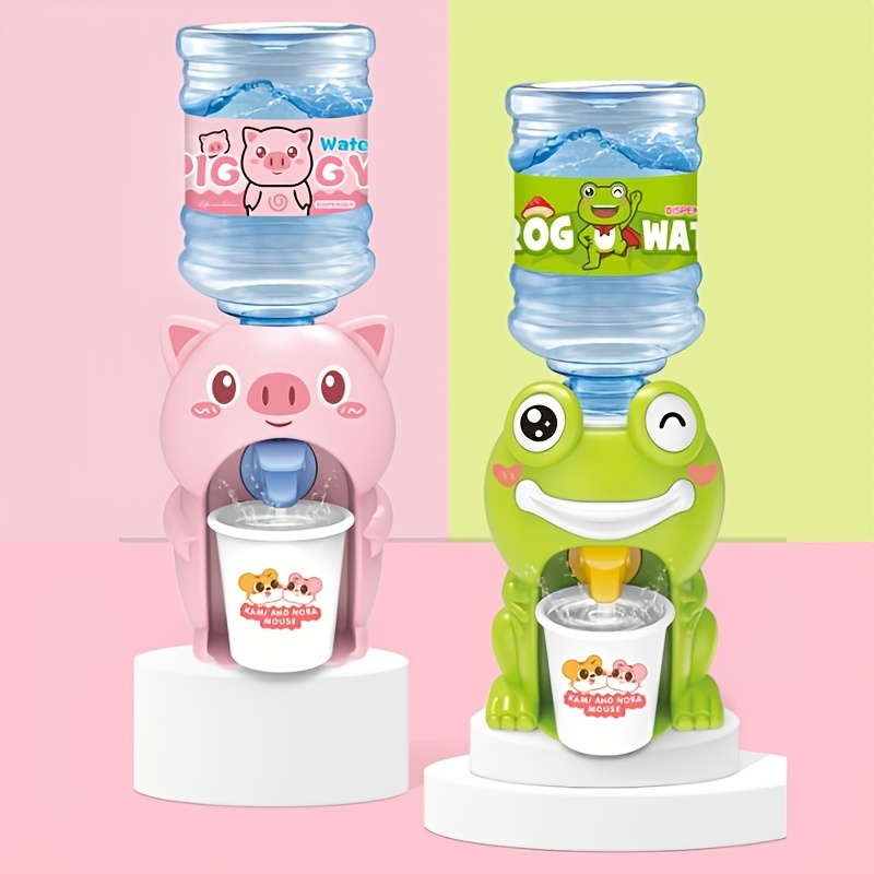 Kids Mini Water Dispenser Pretend Play Boy Girl Duck Rabbit Drinking ...