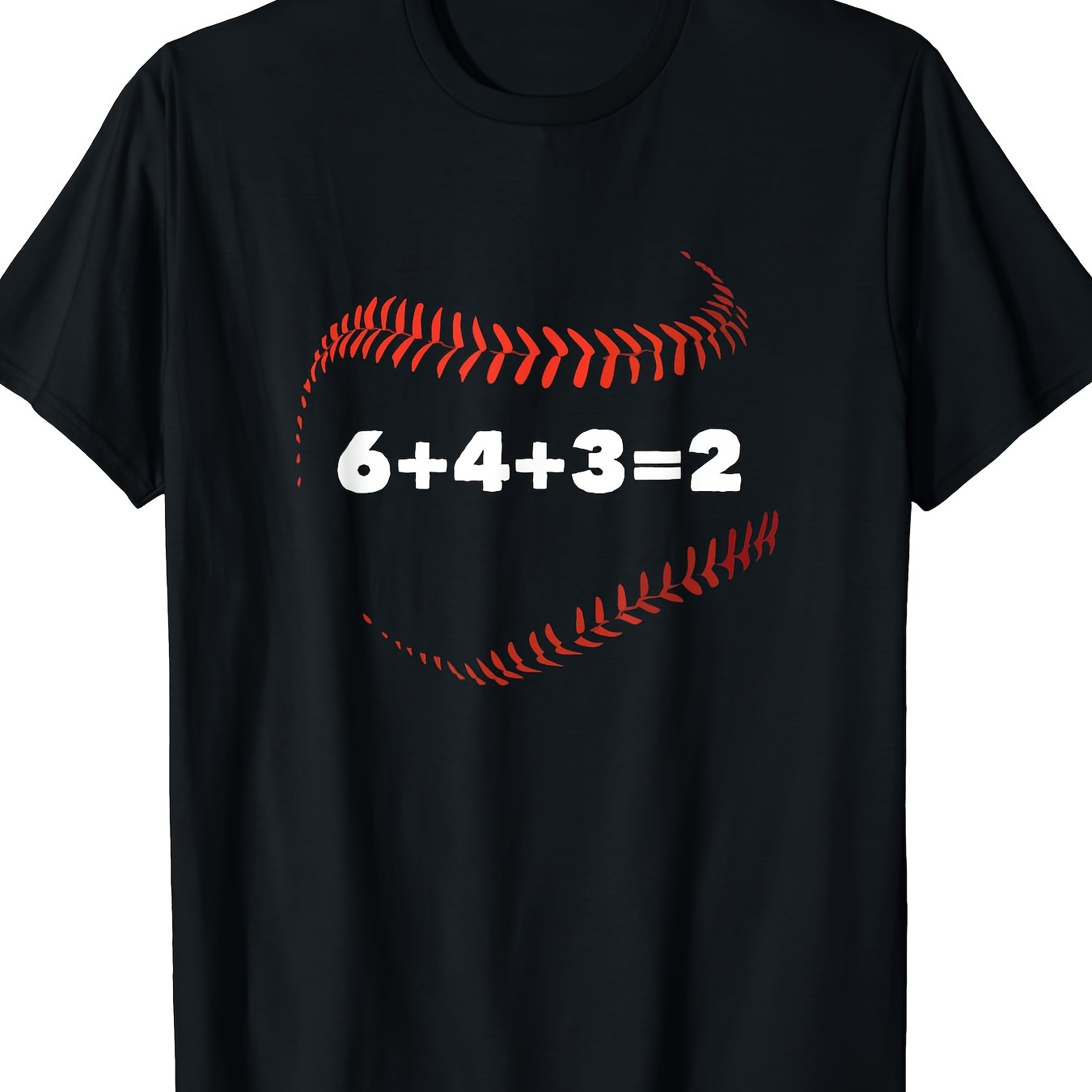 

6+4+3=2 Baseball Player Gift Baseball , Men's T-shirt, 220g