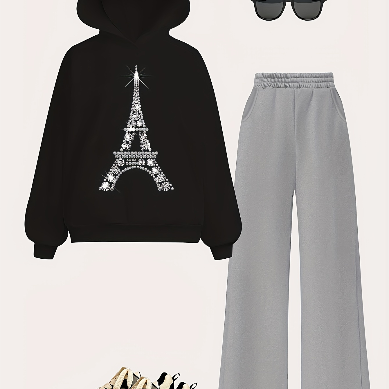 

' Letter And Leg Pants Set 304, , Long , , , Fit, / Outfit, For