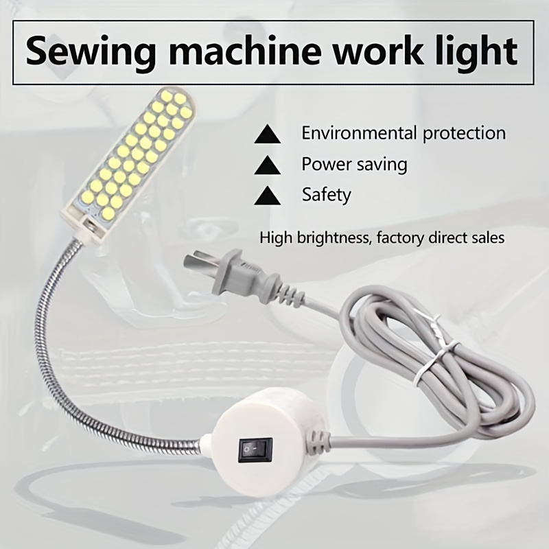  Amazing power Lámpara de trabajo de cuello de cisne flexible  LED para máquina de coser con base de montaje magnético para banco de  trabajo, torno, taladradora, prensa : Arte y Manualidades