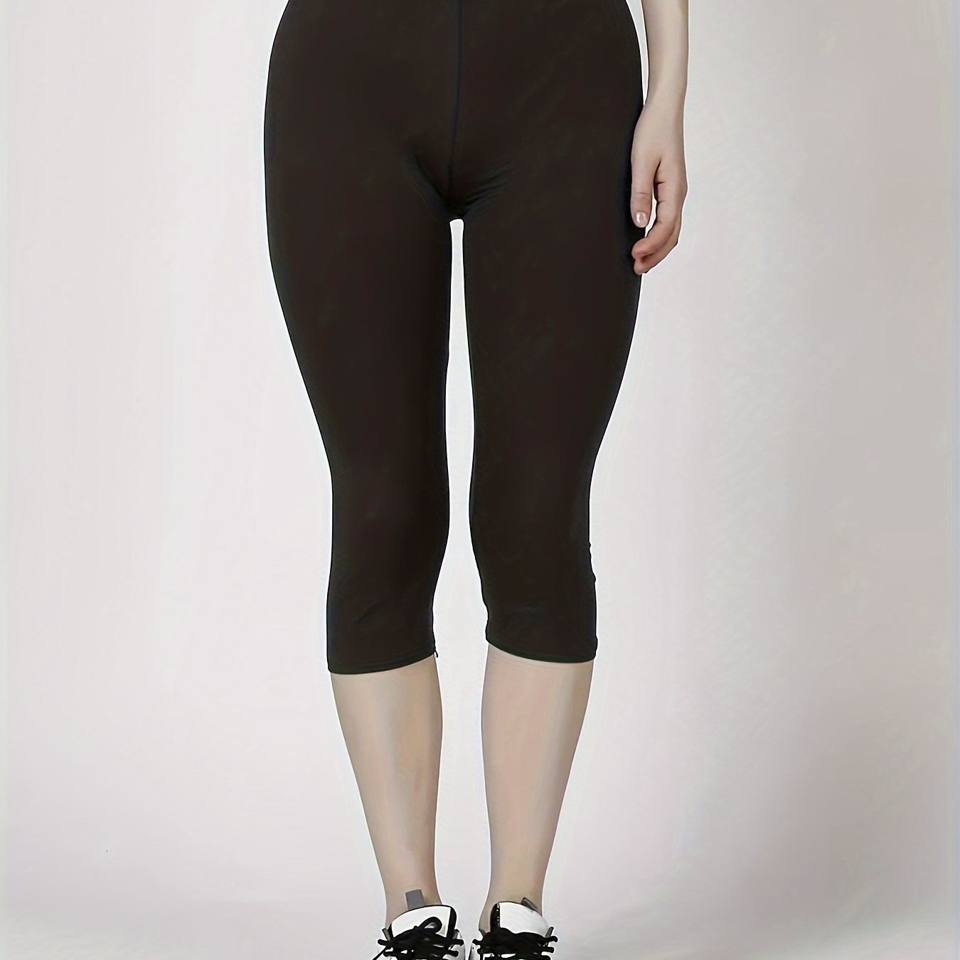 

Leggings ajustés unis, leggings taille haute décontractés, vêtements pour femmes