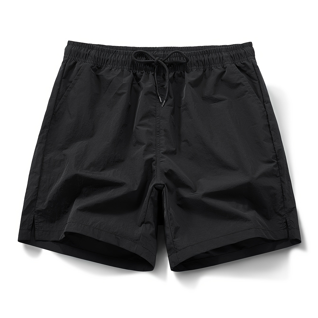 

Men's Athletic Shorts With Drawstring And Pockets In Solid Color, Lightweight And Comfortable For Summer Sports And Fitness