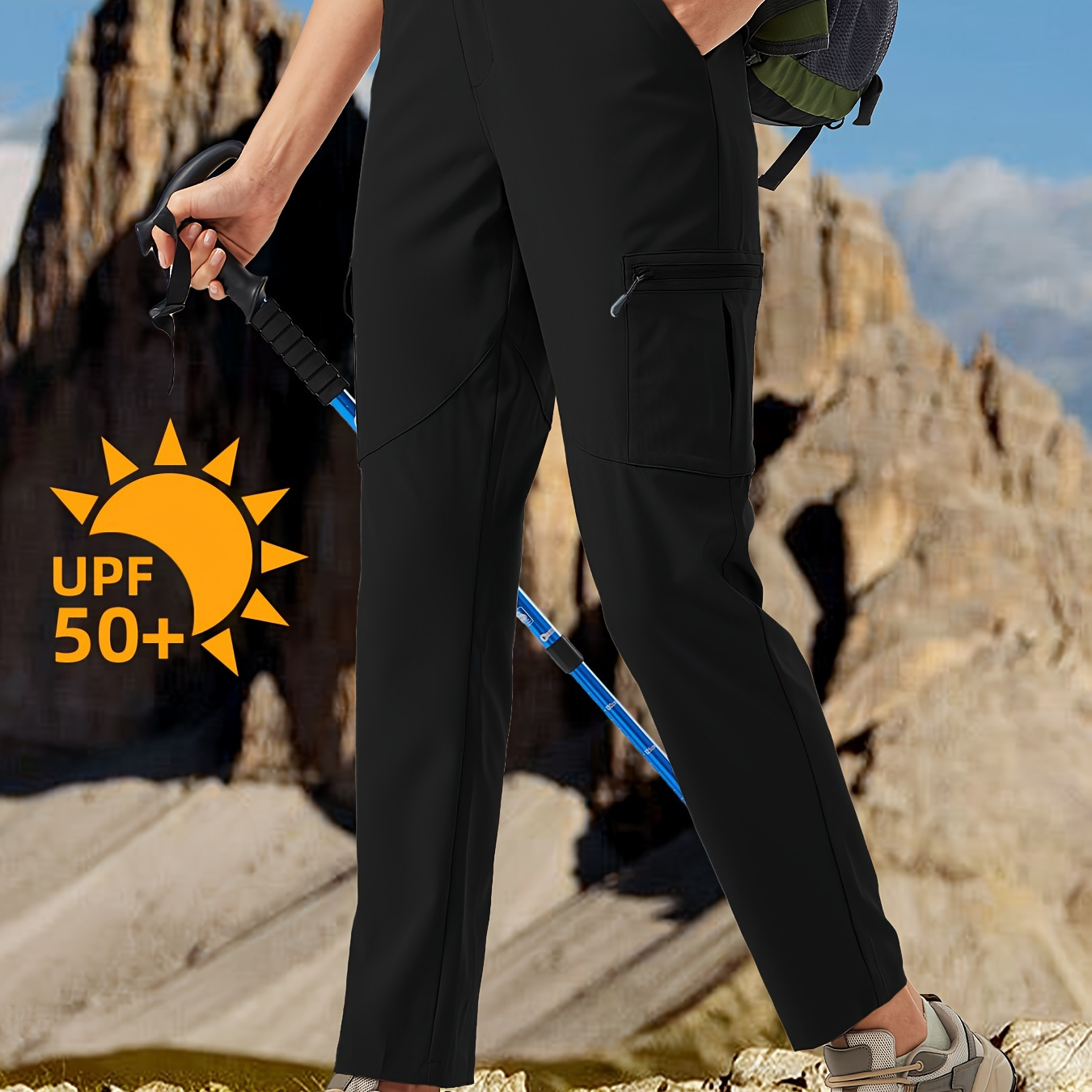 

Women's Hiking Cargo Pants Water-resistant Quick Dry Upf 50+ Travel Camping Work Pants Zipper Pockets