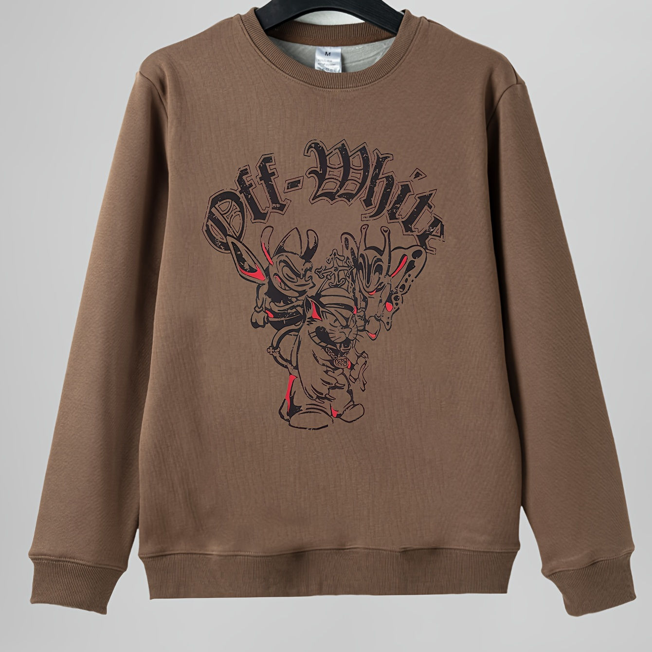 

Sweatshirt Col Rond à Élégant - Mélange de , à Longues l' & l'Hiver, Décontractée Imprimé