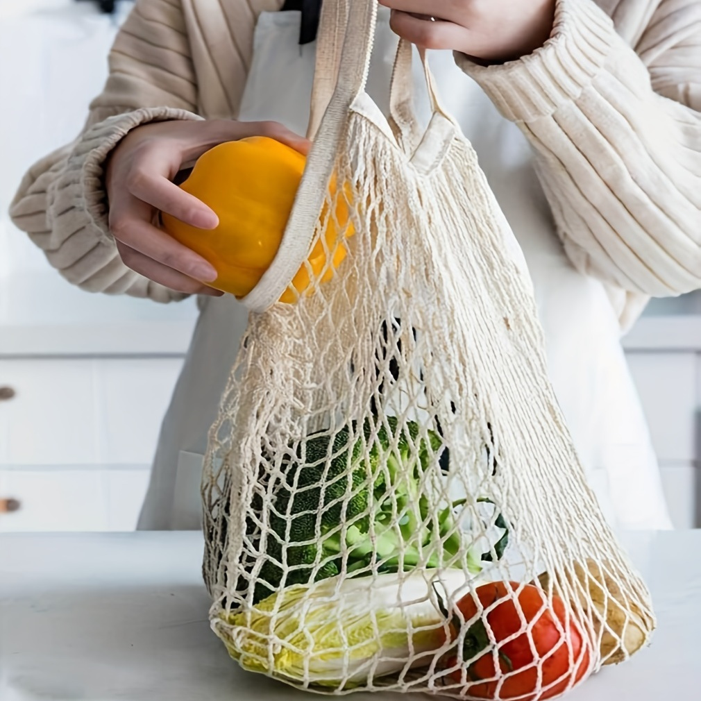 MIJOMA Einkaufsnetz Einkaufstasche Tragenetz aus Baumwolle,  wiederverwendbar umweltfreundlich, 40 x 60 cm, 15kg Tragekraft, zum  Lebensmittel einkaufen (naturfarben) : : Küche, Haushalt & Wohnen