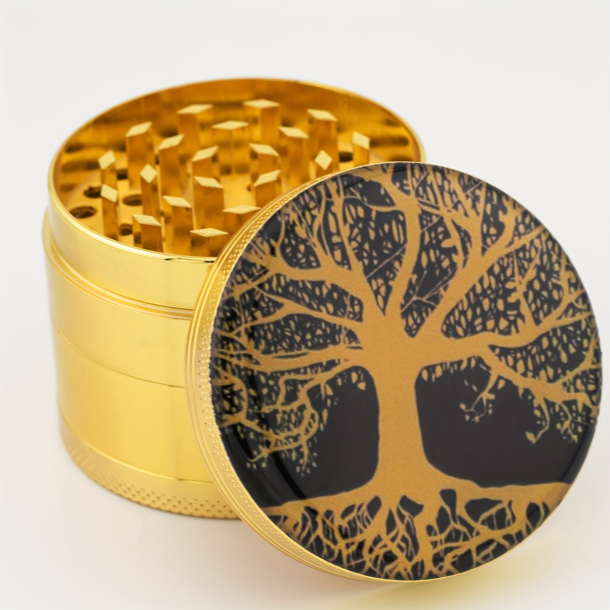 Bohemian Tree Of Life Aluminum Grinder, Spice Grinder, Kitchen Grinder -  Temu