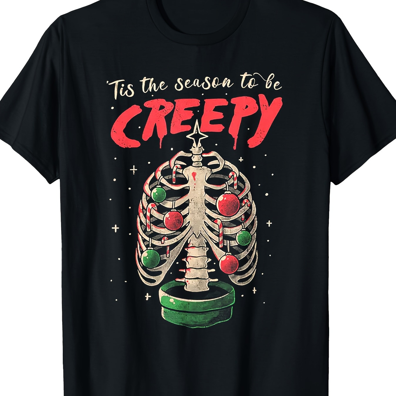 

Tis The Season To Be Creepy Skeleton Tree T-shirt220g